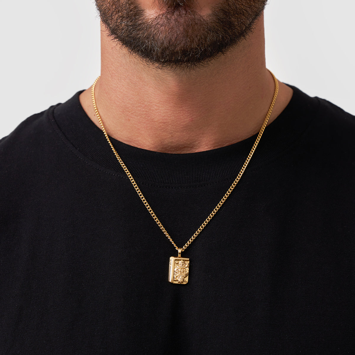 King's Card Pendant (Gold)
