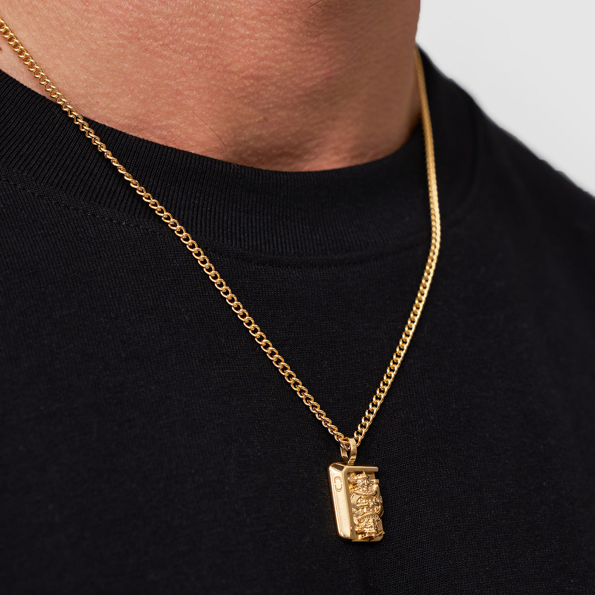 King's Card Pendant (Gold)