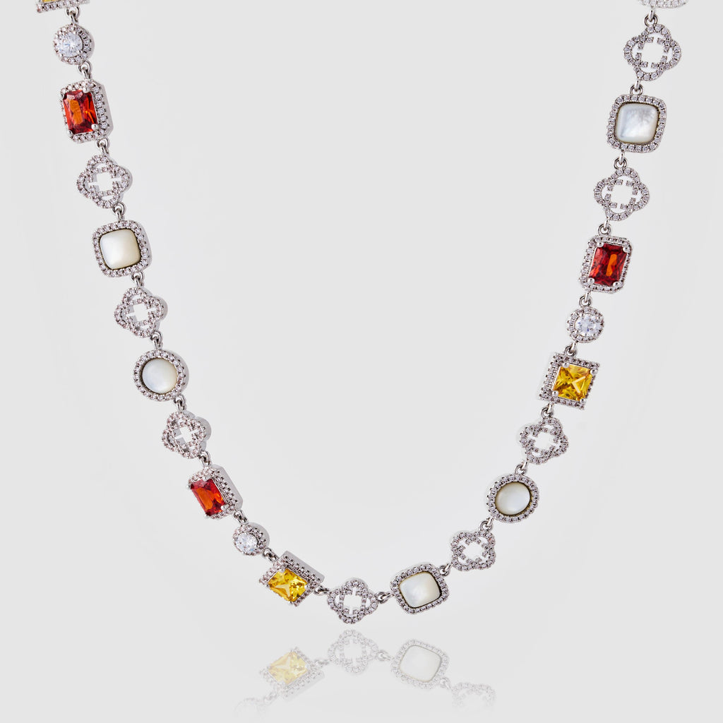 Iced Gemstone Necklace