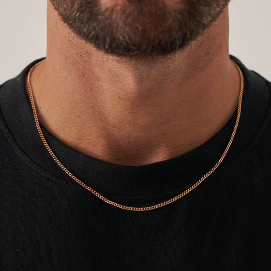 Cuban (Rose Gold) 2mm