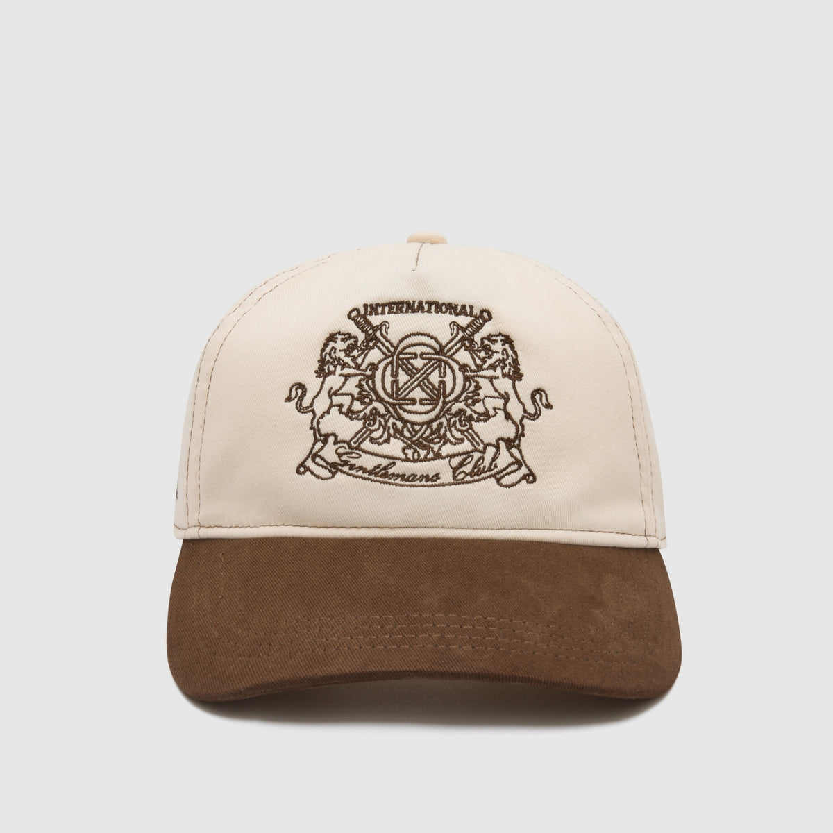 Gentlemen's Club Cap (Cream/Brown)