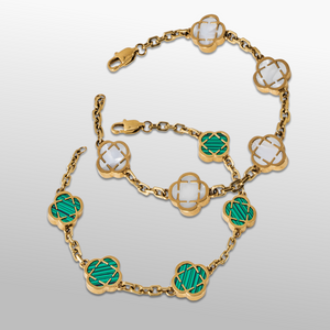 White / Malachite