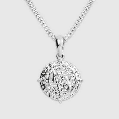 Iced St Christopher (Silver)