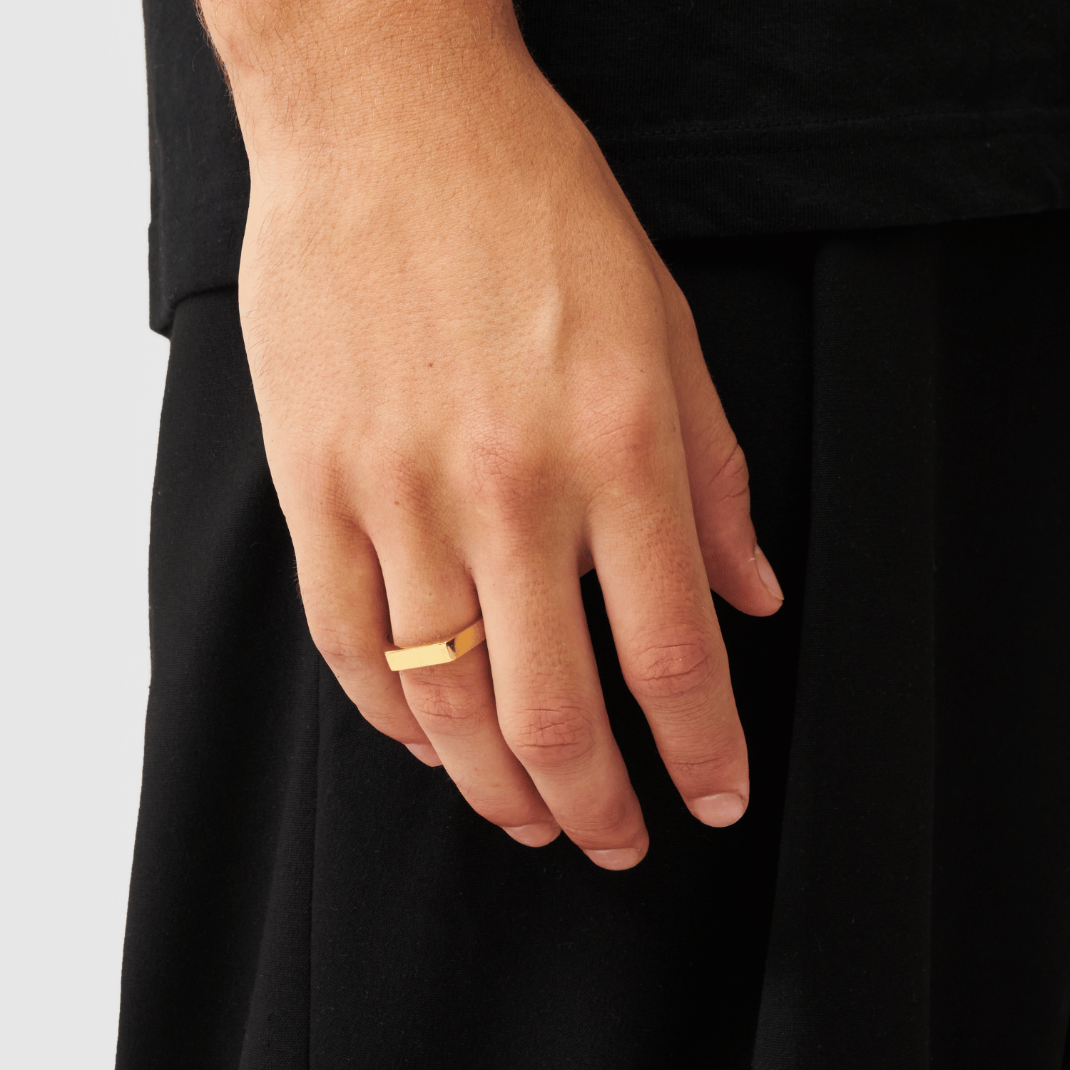 Rectangle Signet Ring (Gold)