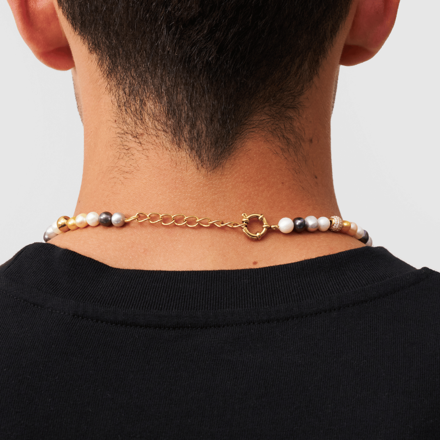 Rocco Real Pearl Necklace (Gold)