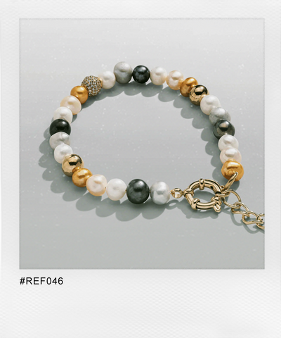 Rocco Real Pearl Bracelet (Gold)