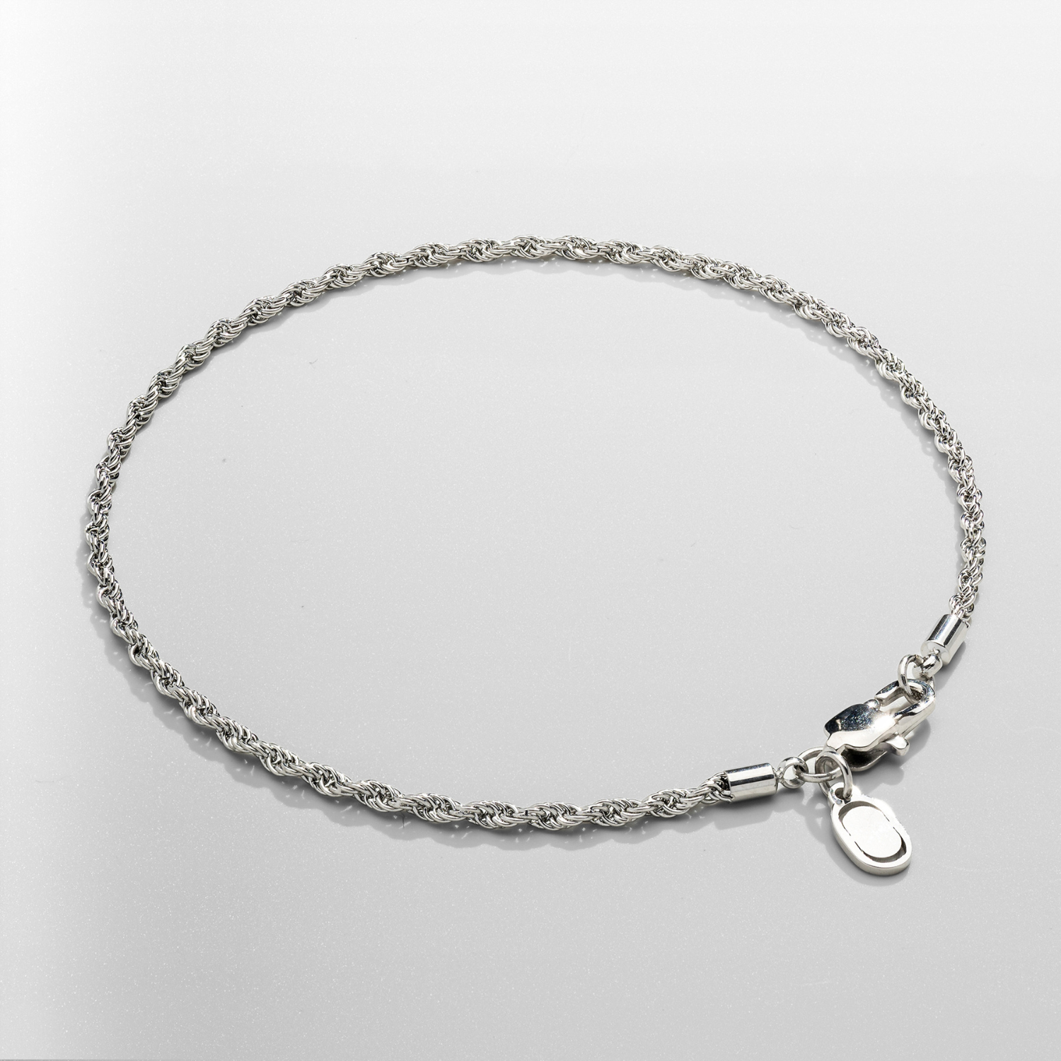 Rope Bracelet (Silver) 2mm