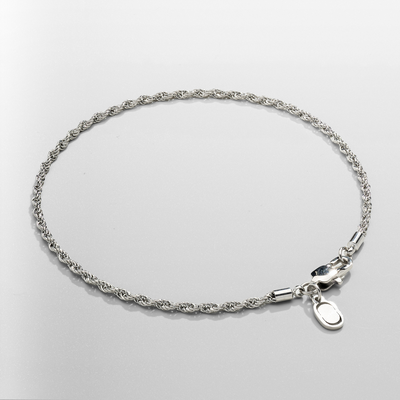 Rope Bracelet (Silver) 2mm