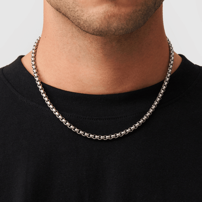 Round Box Chain (Silver) 5mm