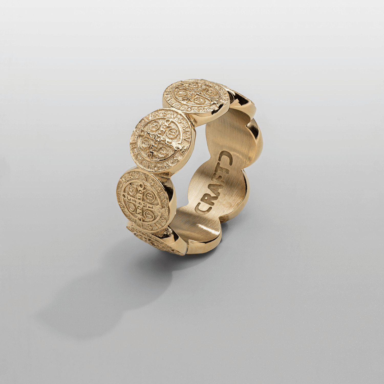 Saint Benedict Band Ring (Gold)
