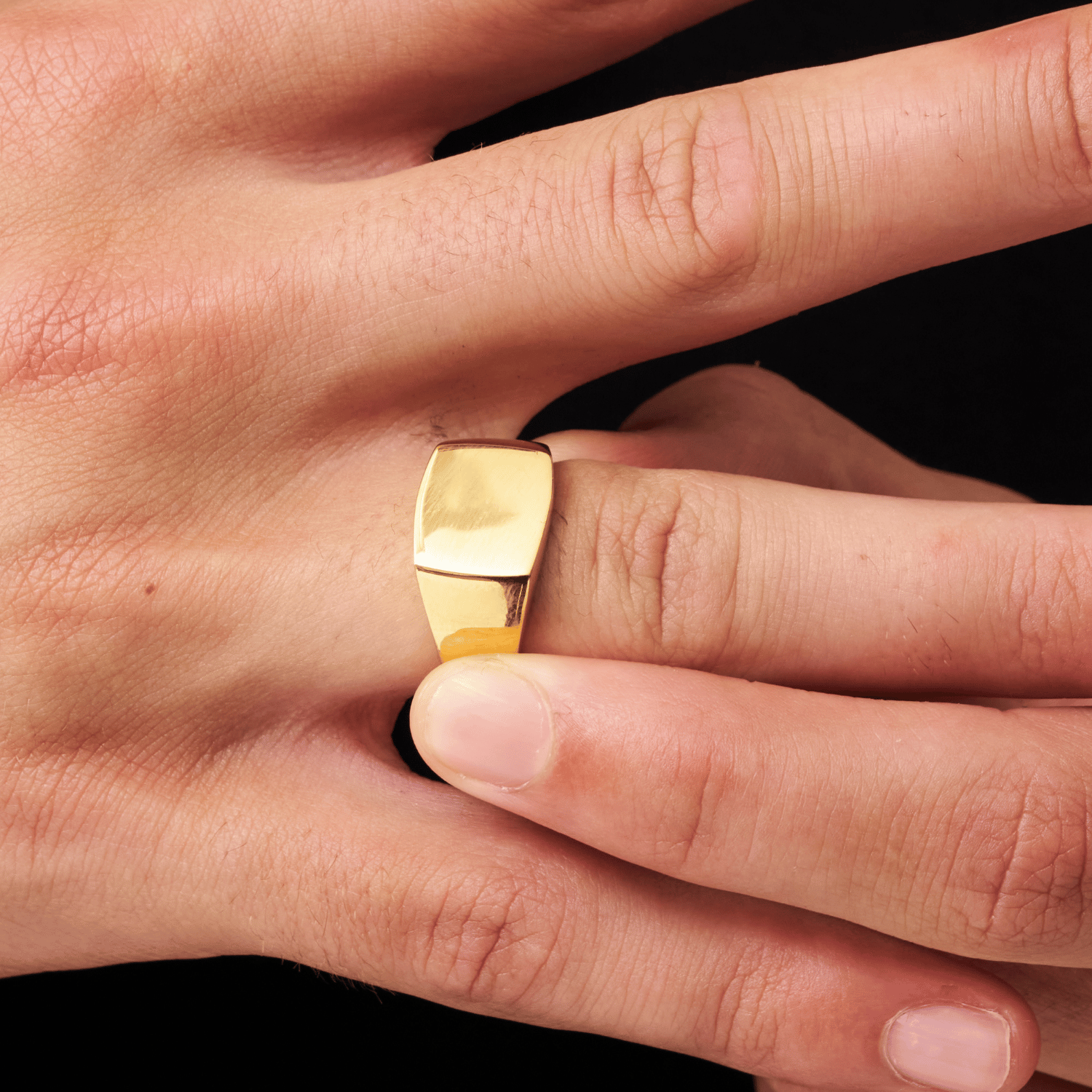 Square Signet Ring (Gold)