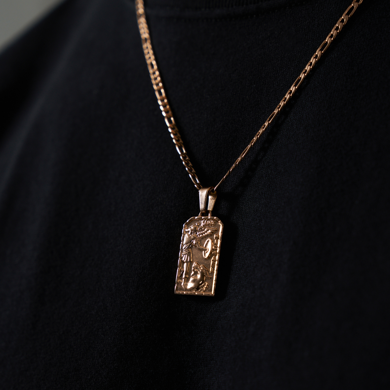 St Michael Pendant (Rose Gold)