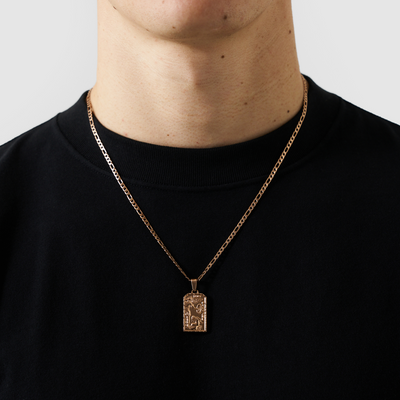 St Michael Pendant (Rose Gold)