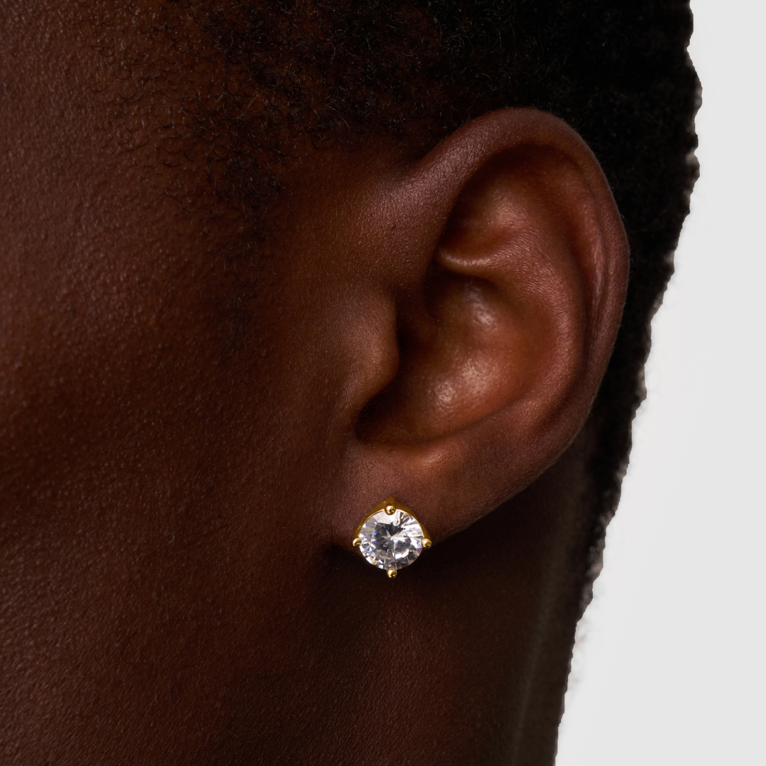 Diamond Stud Earring (Gold)