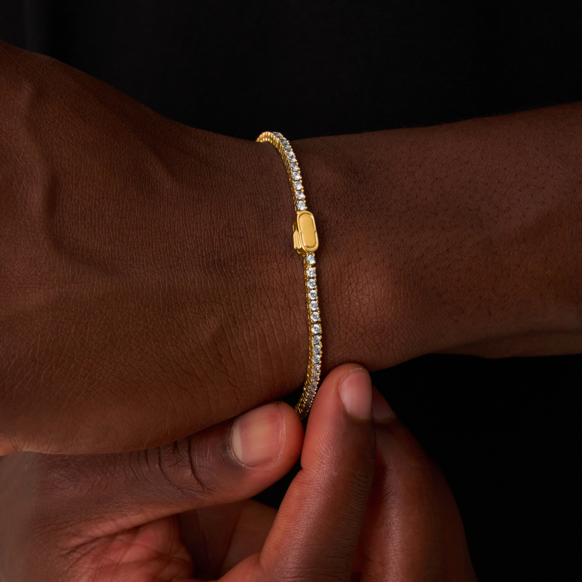 Tennis Bracelet (Gold) 2mm