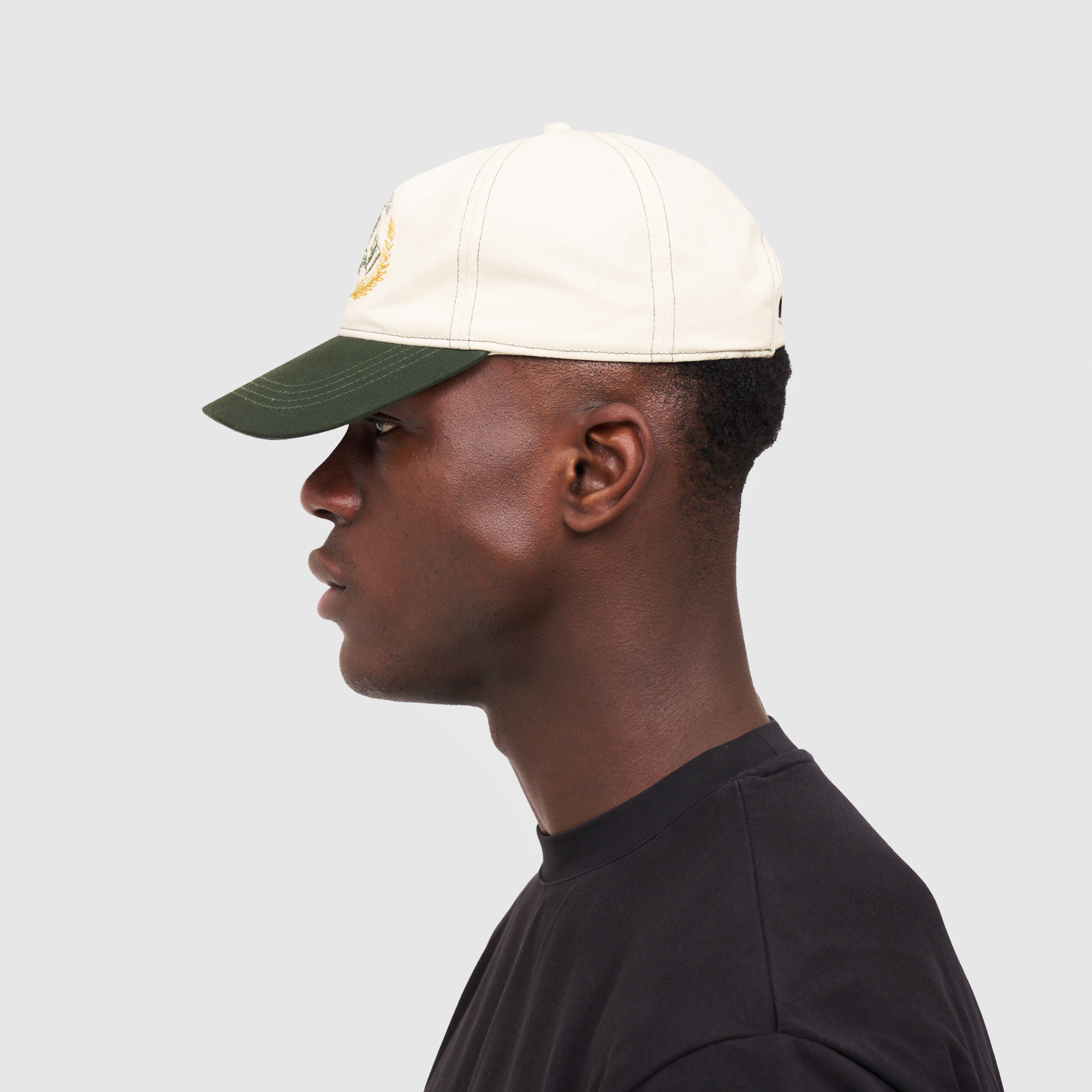 Yacht Club Cap (Cream/Green)