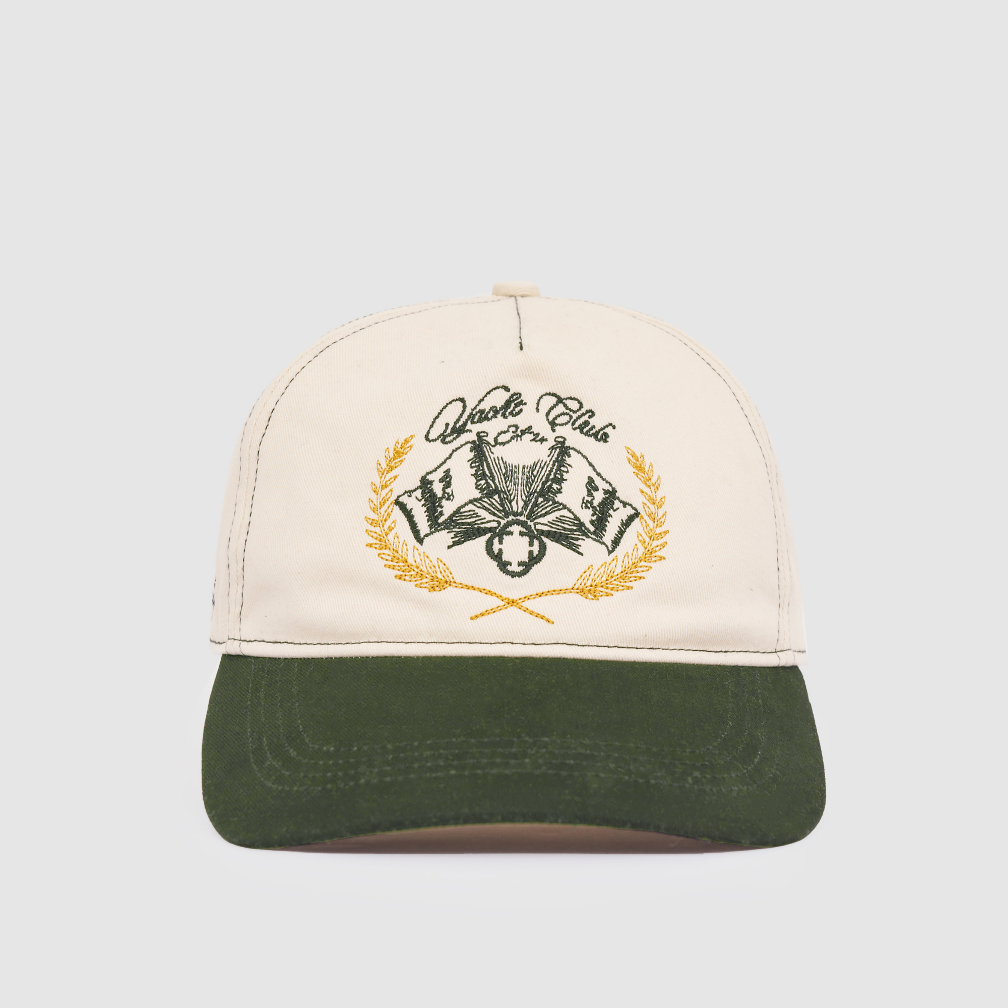 Yacht Club Cap (Cream/Green)