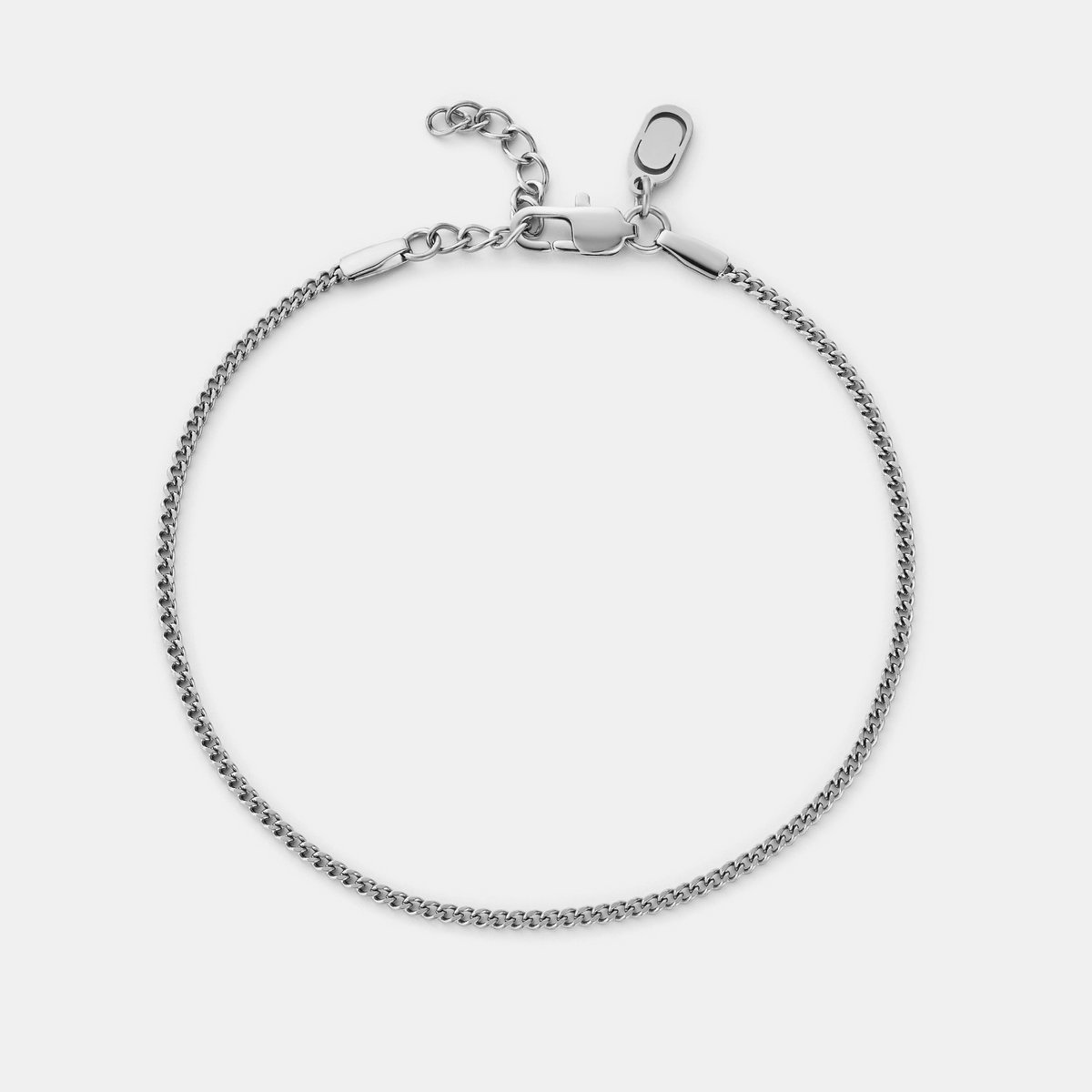 Adjustable Curb Bracelet (Silver)