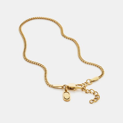 Adjustable Curb Bracelet (Gold)