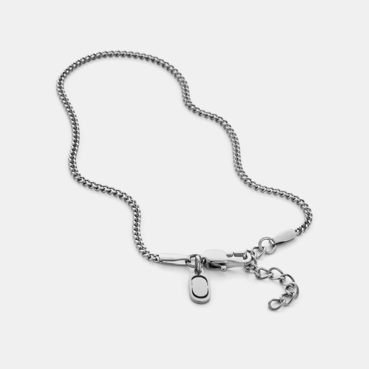 Adjustable Curb Bracelet (Silver)