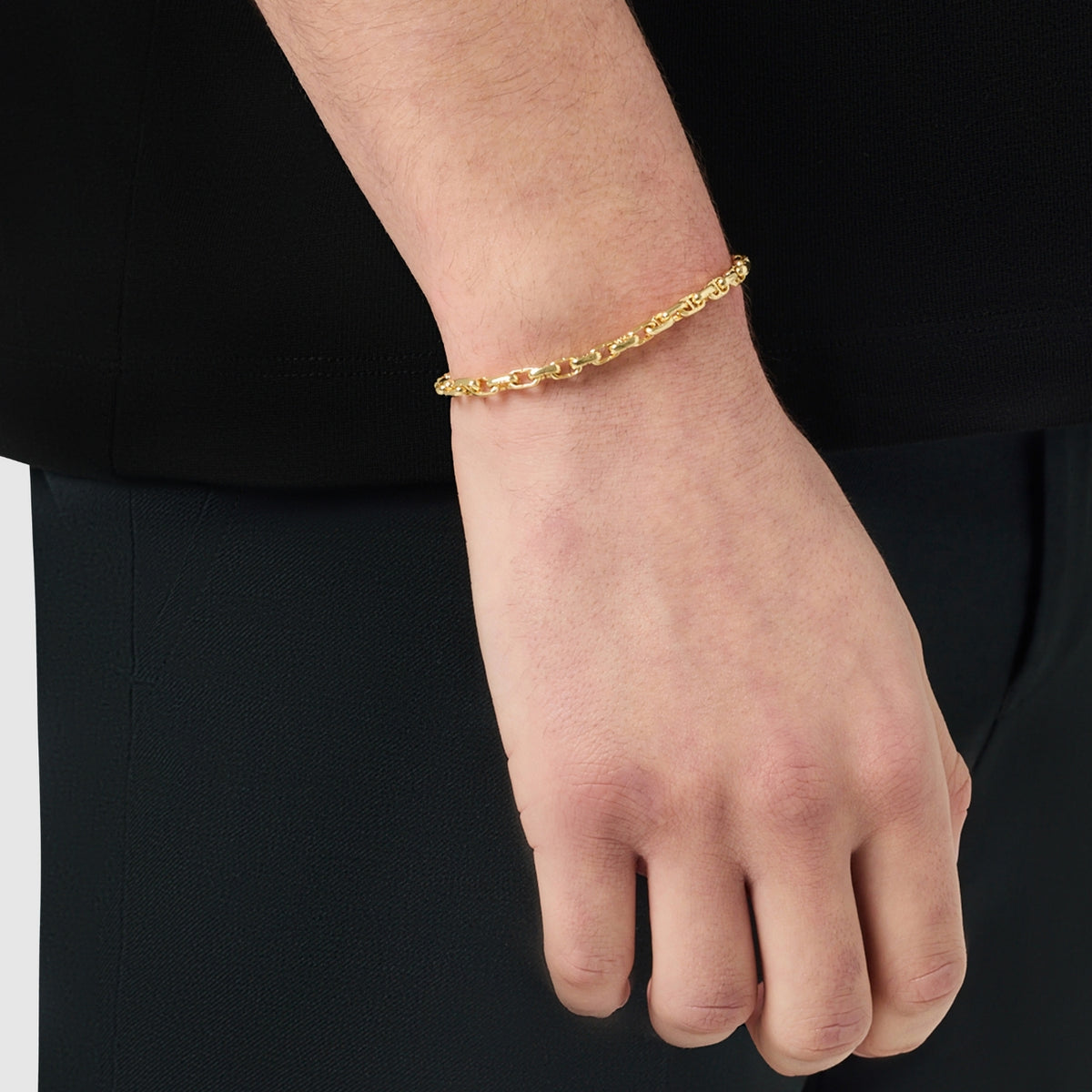 CD Anchor Link Bracelet (Gold)