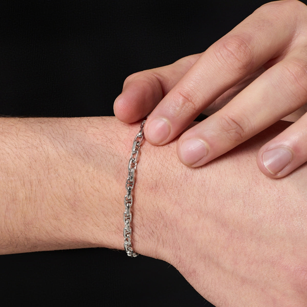 CD Anchor Link Bracelet (Silver)