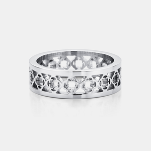 Clover Band Ring (Silver)