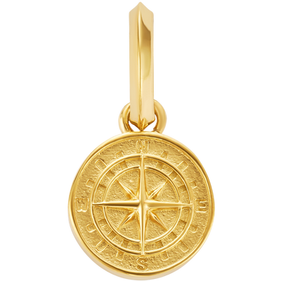 Mini Compass Pendant (Gold)