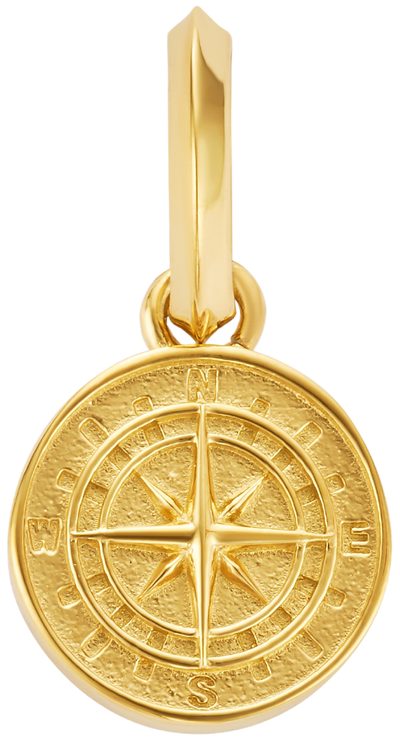 Mini Compass Pendant (Gold)