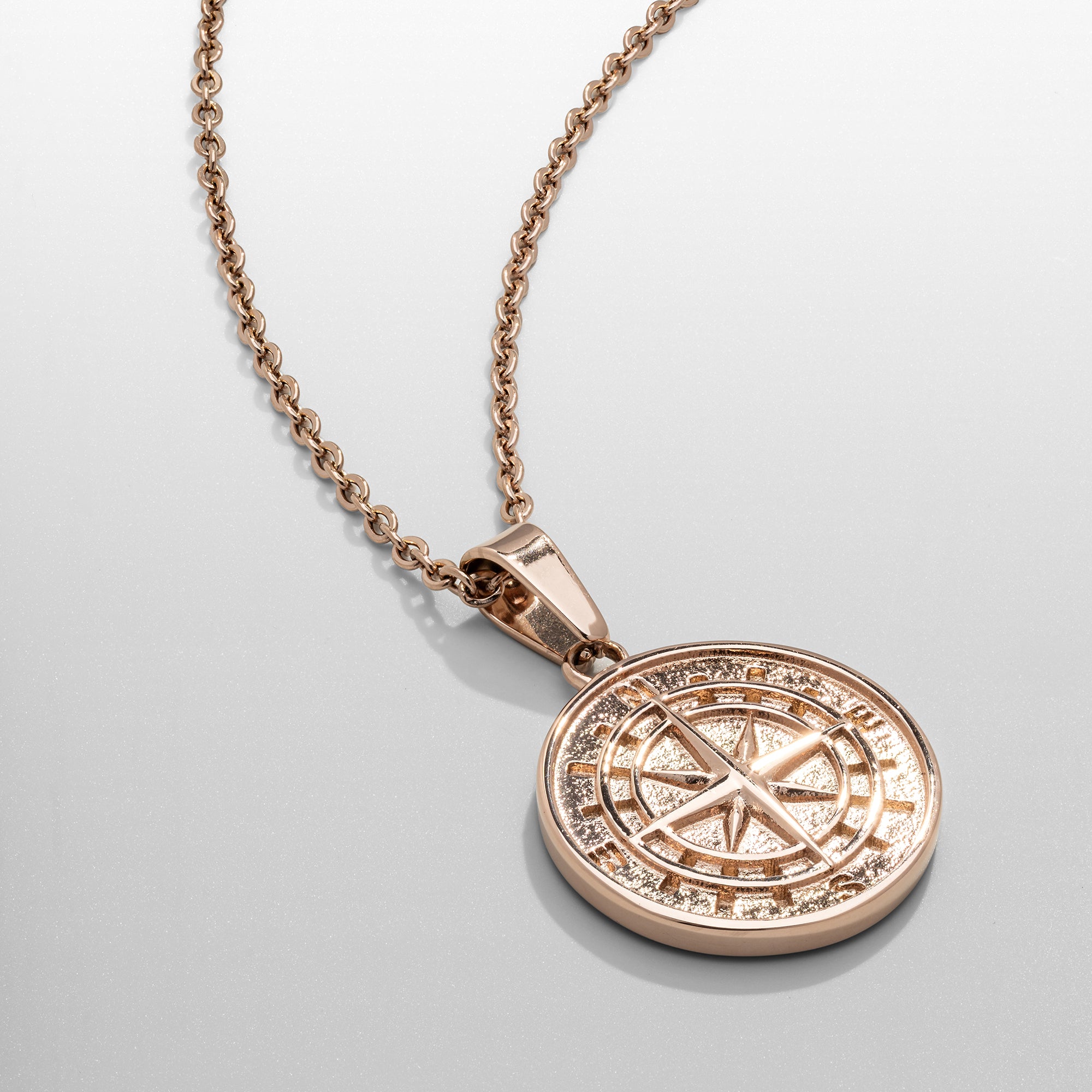 Compass Pendant (Rose Gold)