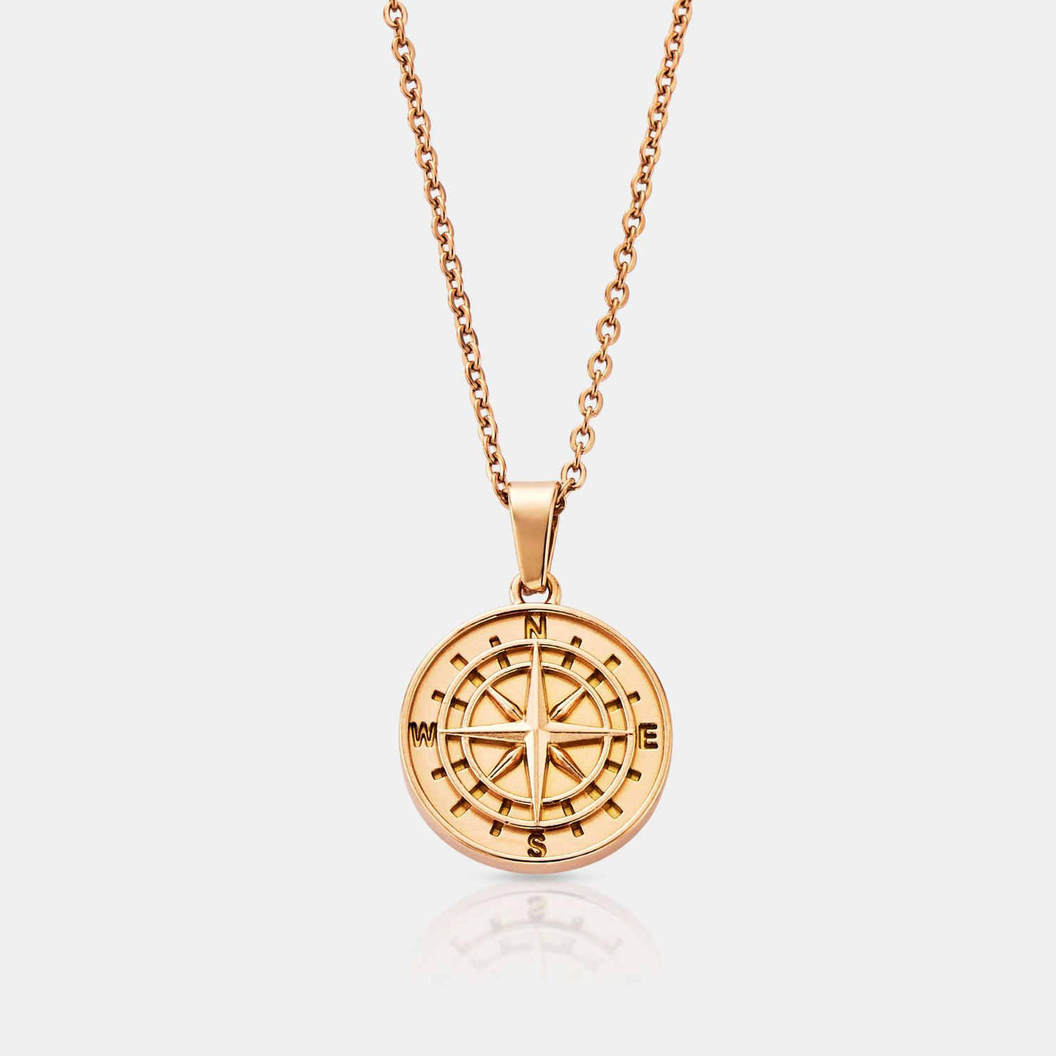 Compass Pendant (Rose Gold)
