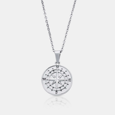 Compass Pendant (Silver)