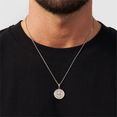 Compass Pendant (Silver)