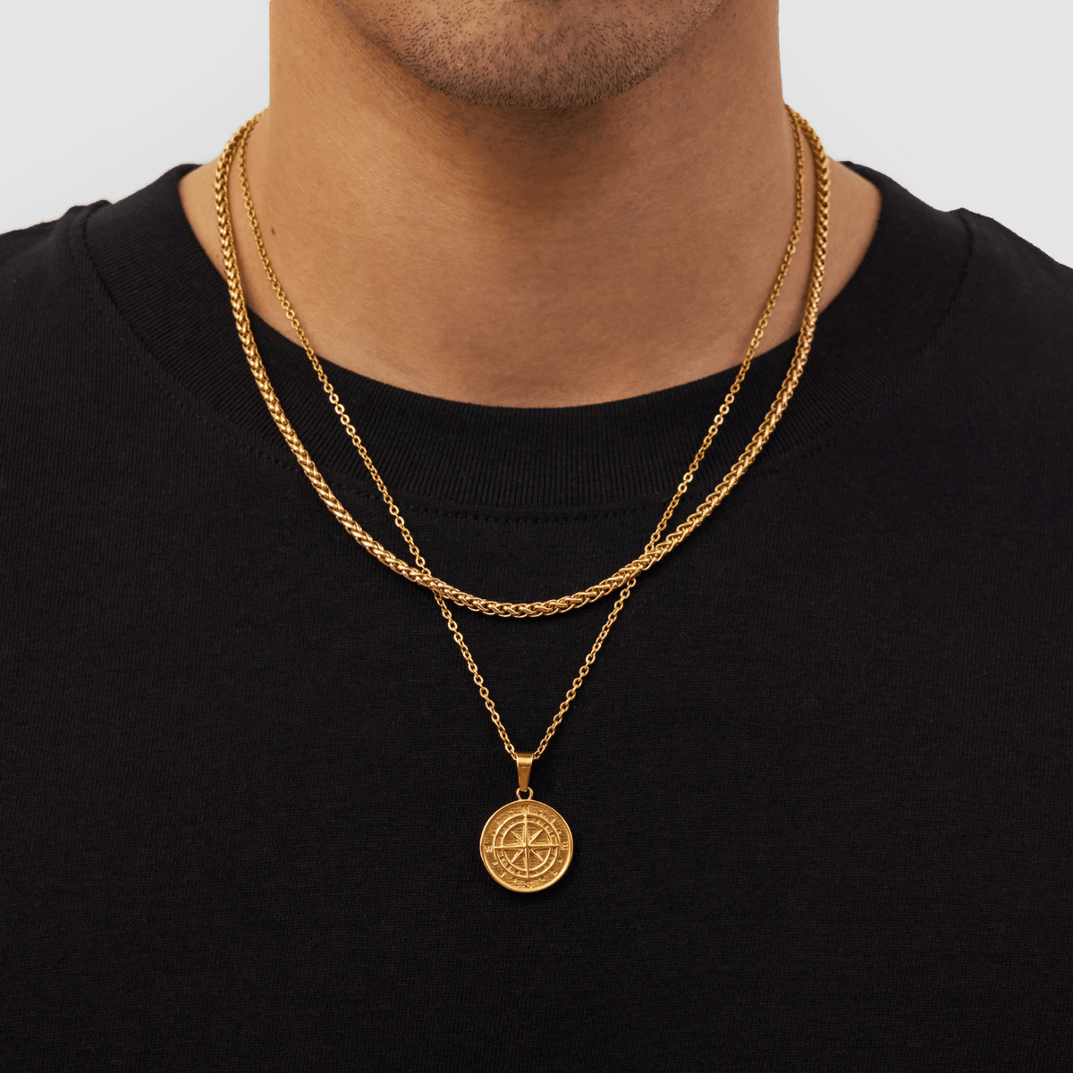 Gold Compass Pendant And Necklace | CRAFTD UK