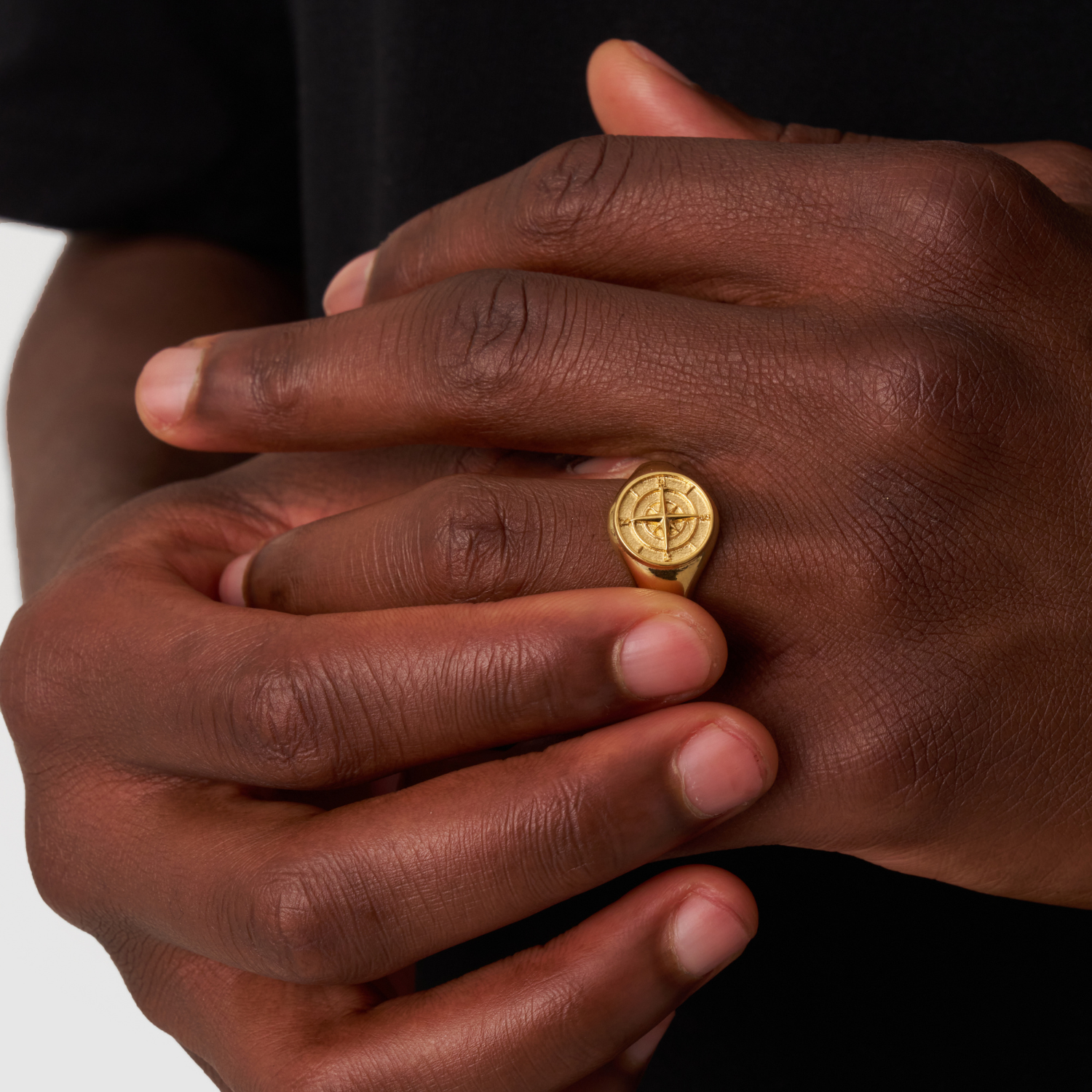 Compass Signet Ring (Gold)