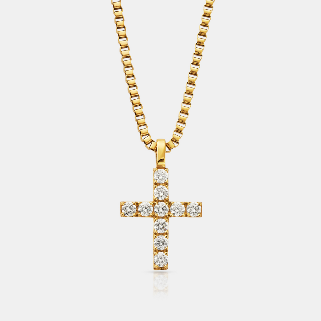Iced Cross (Gold)