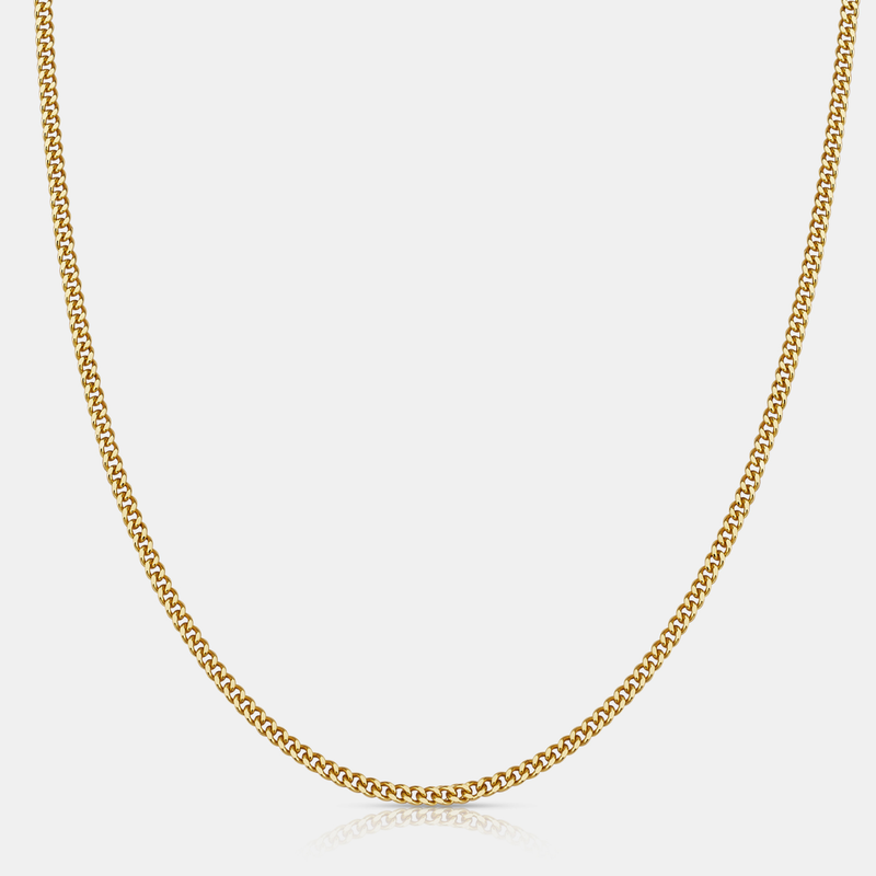 Cuban (18ct Gold) 2mm | Sterling Silver