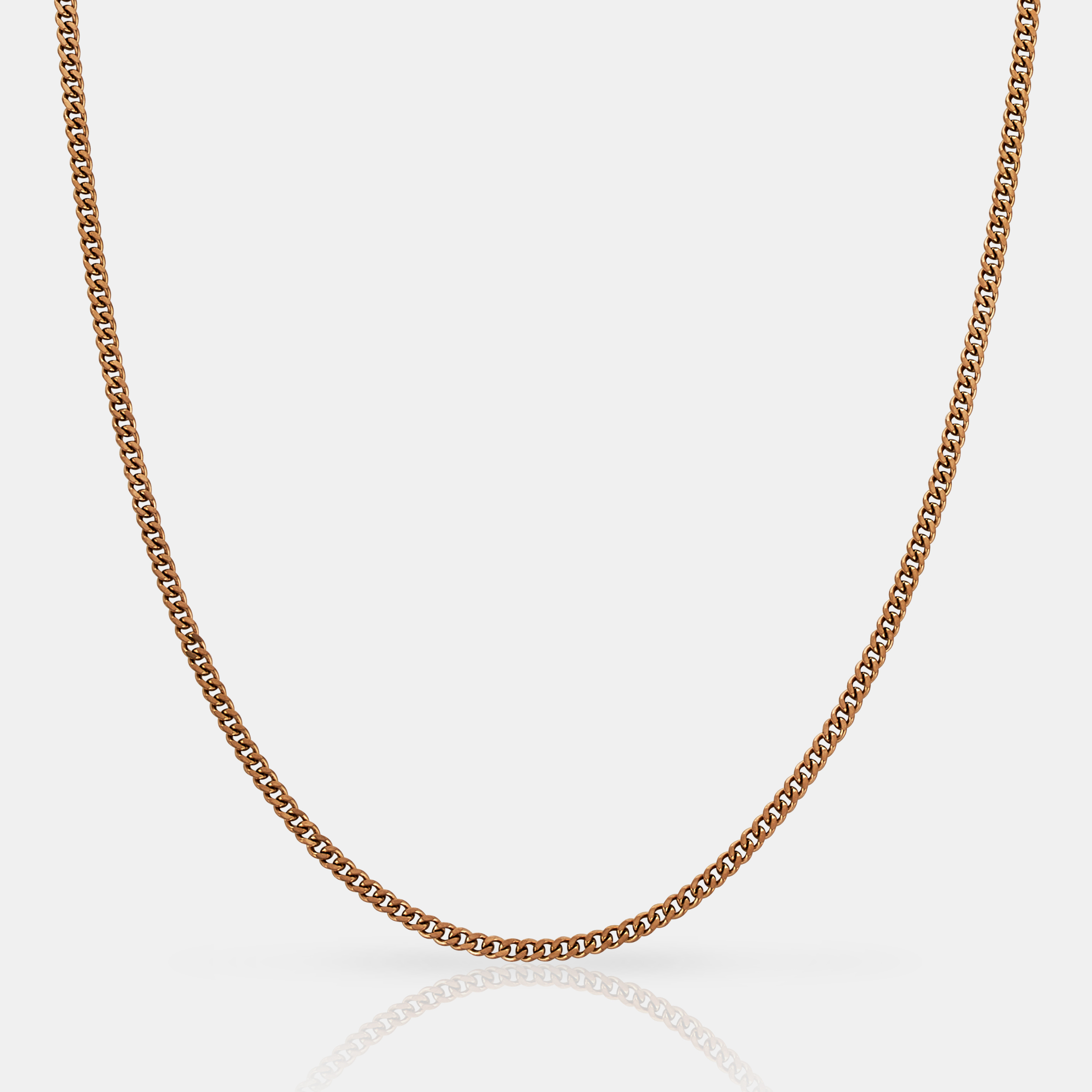 Cuban (Rose Gold) 2mm