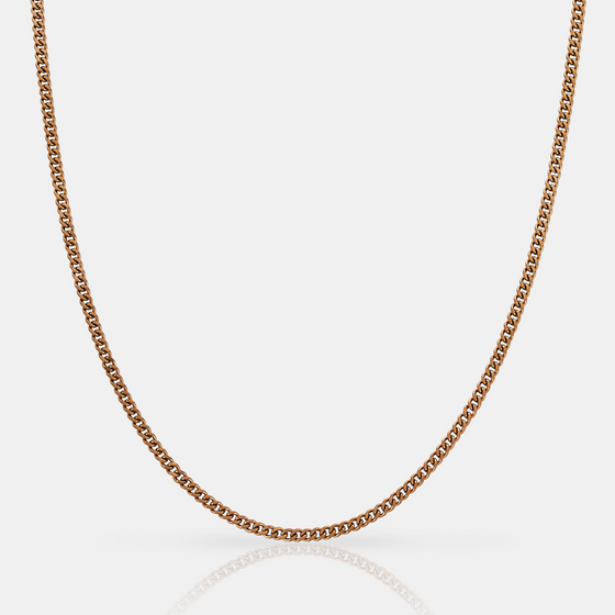 Cuban (Rose Gold) 2mm