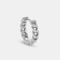 Cuban Hoop Earring (Silver)