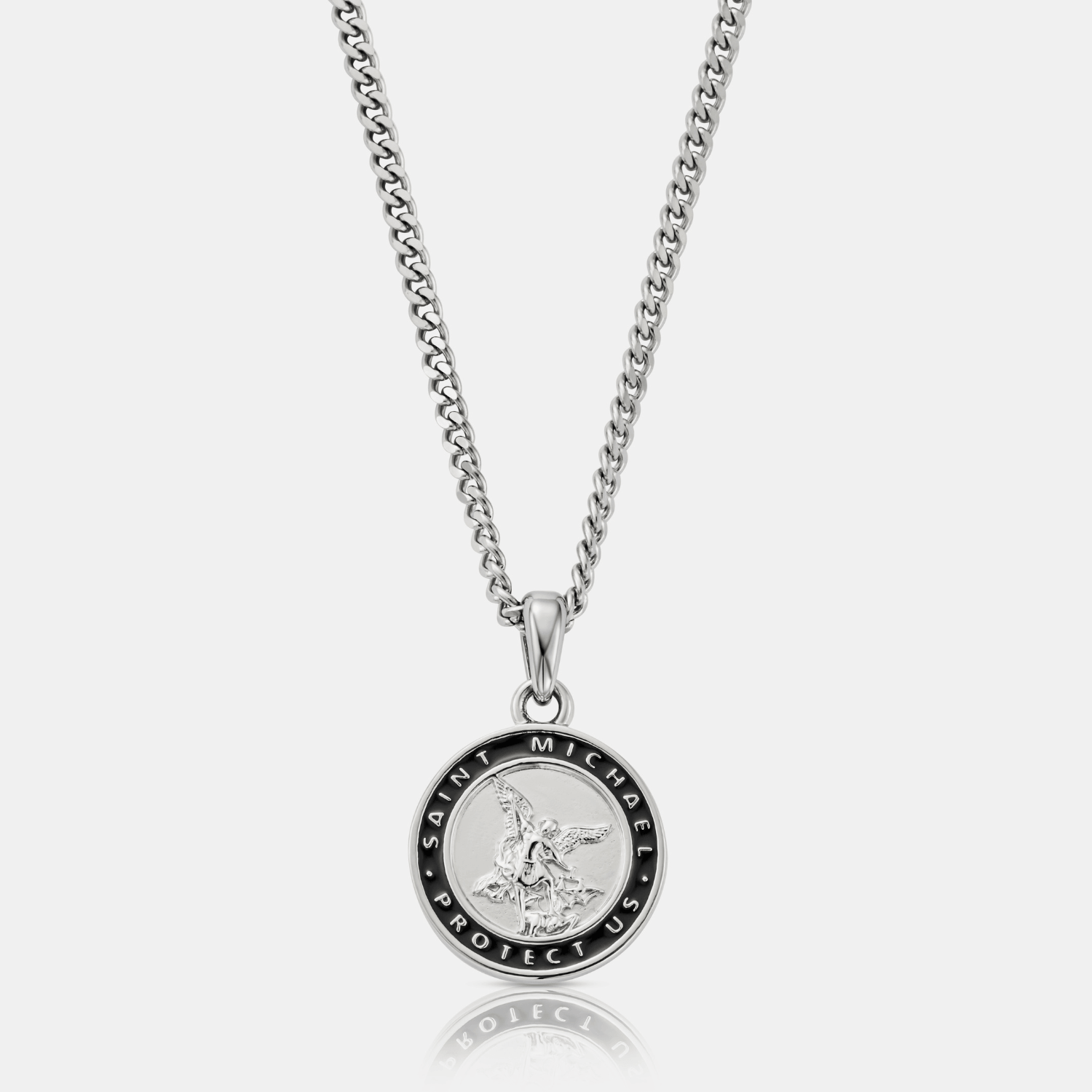 Enamel St Michael (Silver)