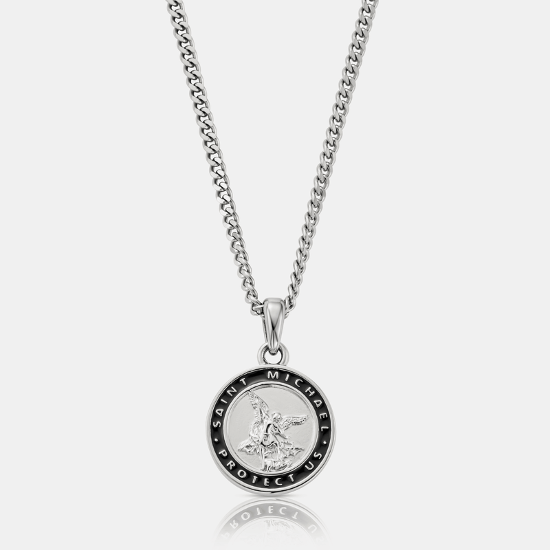 Enamel St Michael (Silver)