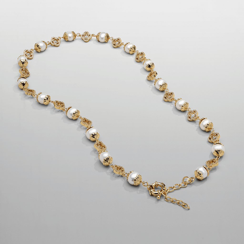 Filigree Real Pearl Necklace