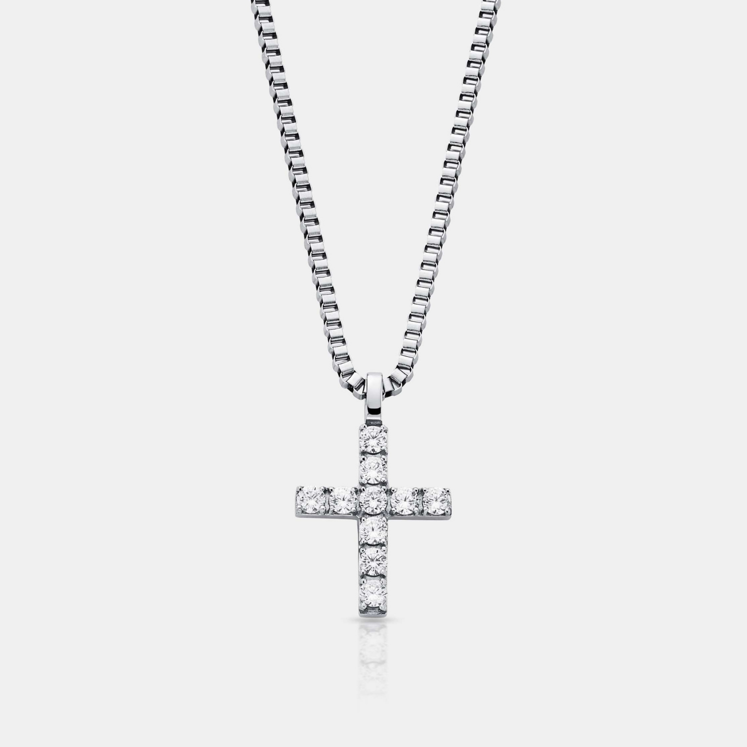 Iced Cross (Silver)