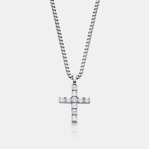 Iced Cross (Silver)