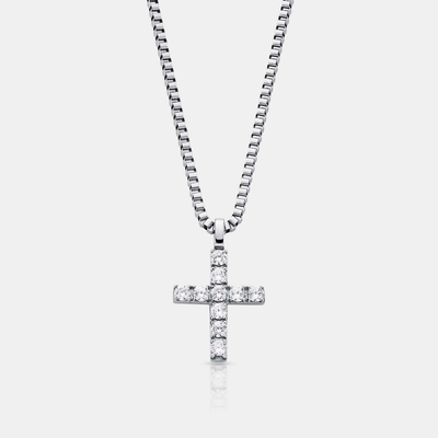 Iced Cross (Silver)