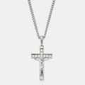 Iced Crucifix (Silver)
