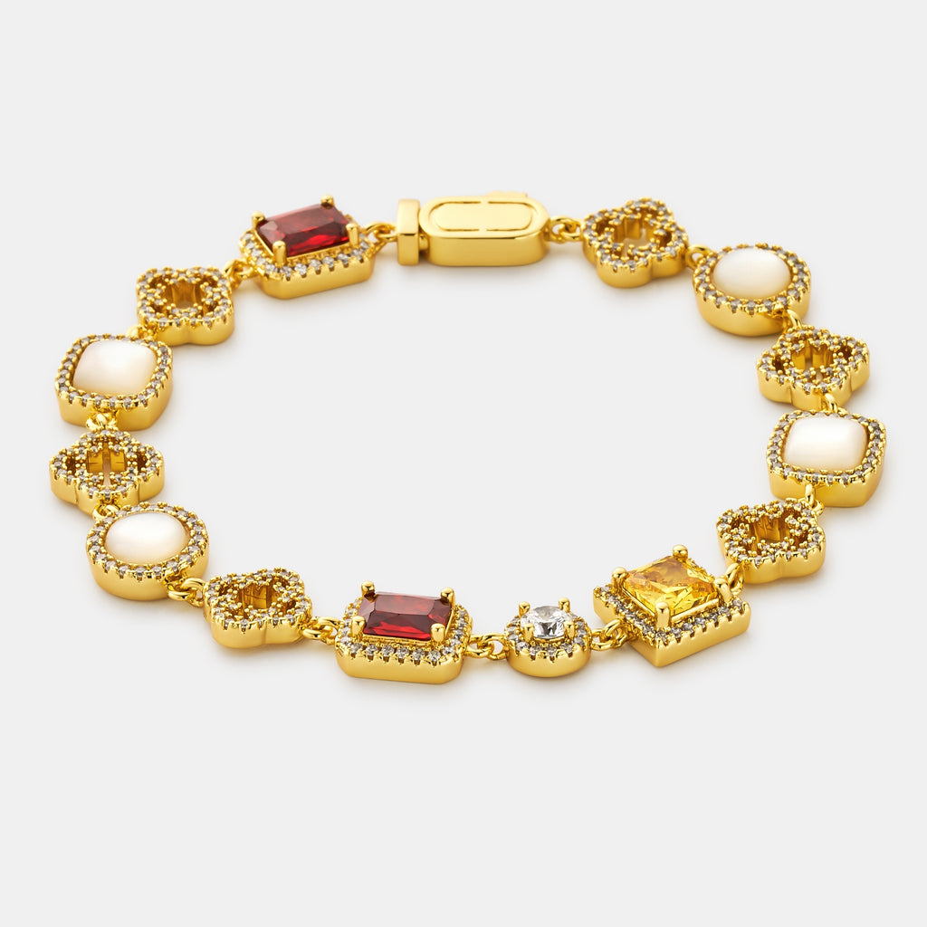 Iced Gemstone Bracelet
