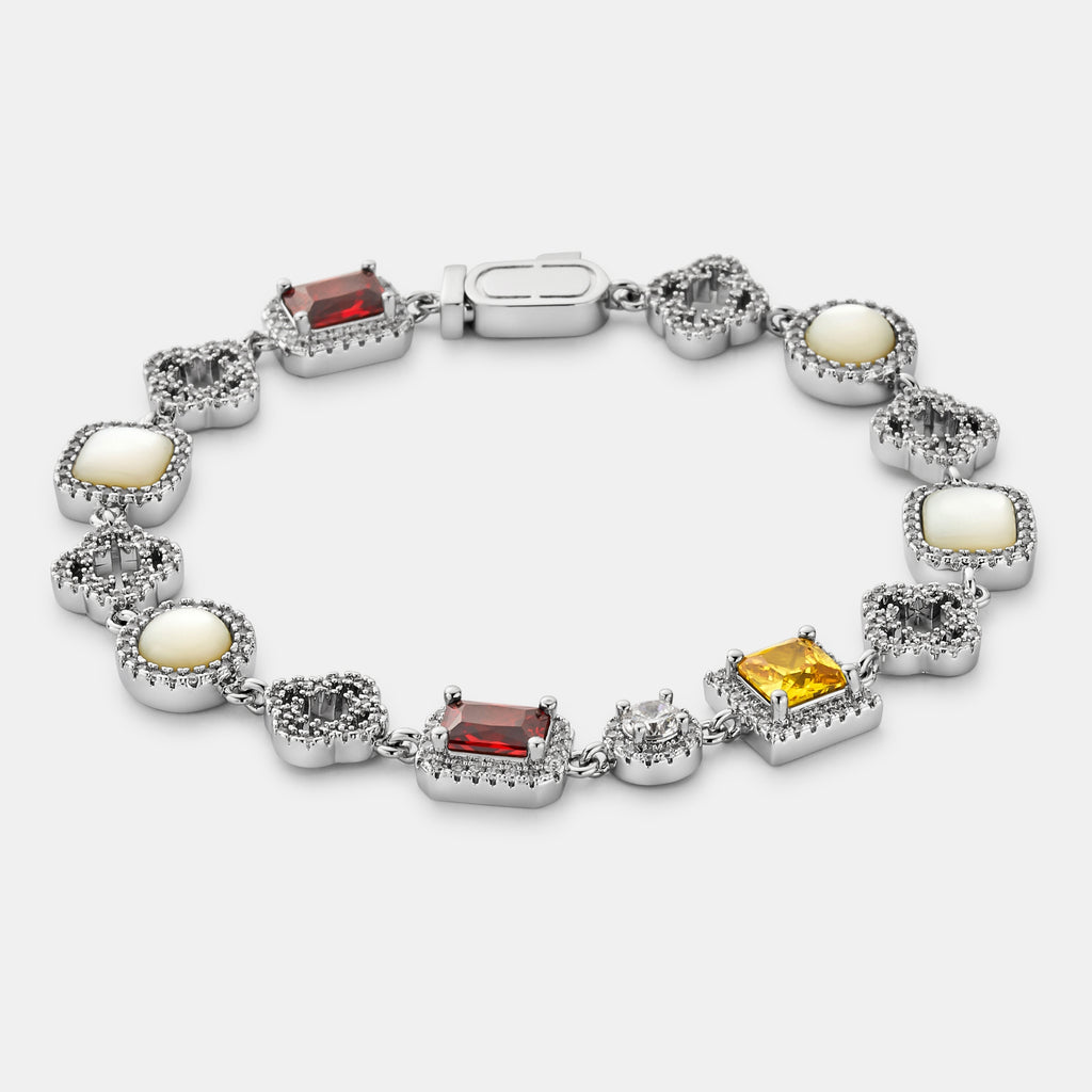 Iced Gemstone Bracelet