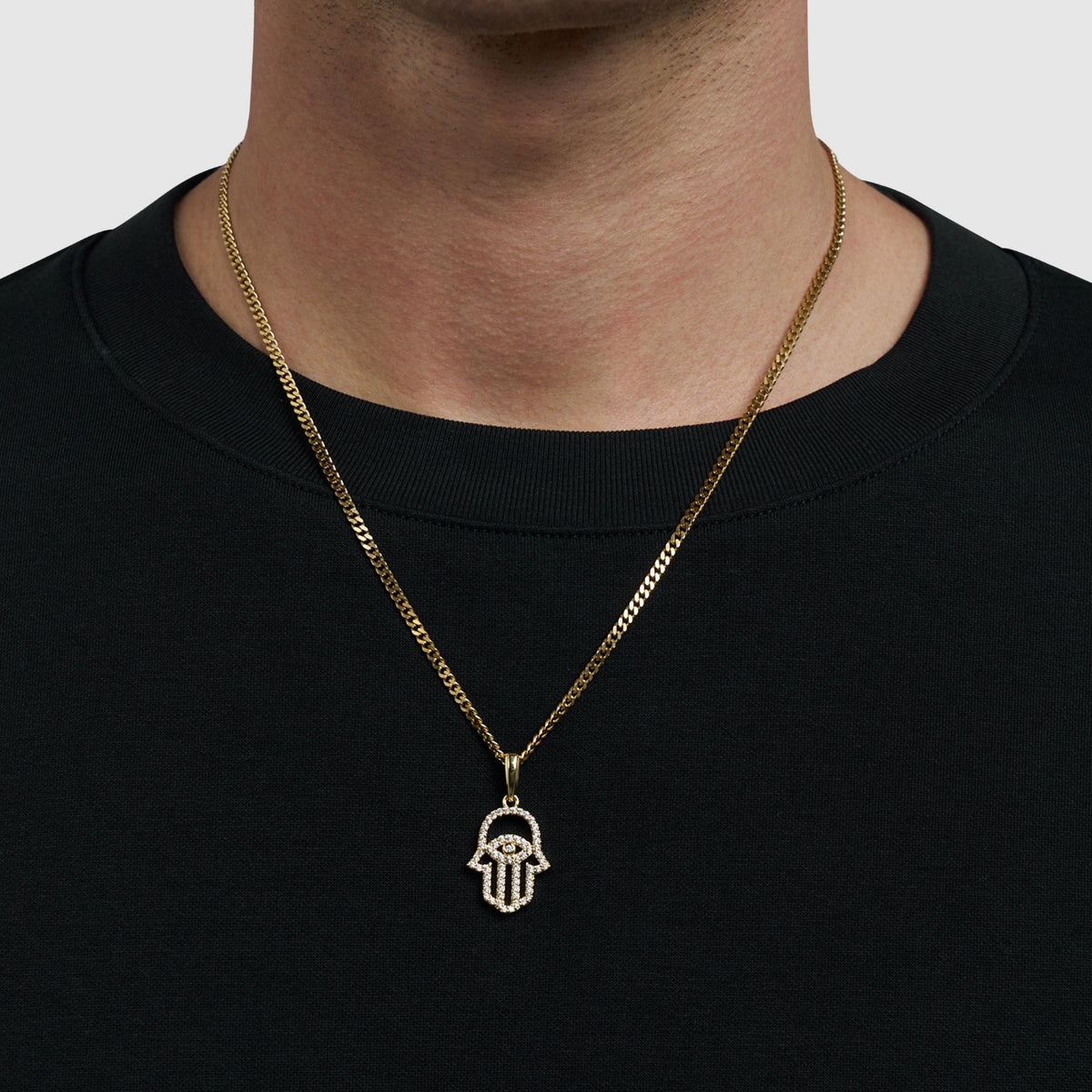 Iced Hamsa (Gold)